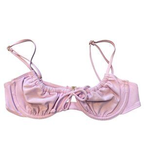Juniors' Shirred Underwire Bikini Top - Xhilaration Lavender M
